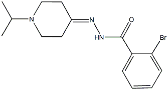 2-bromo-N'-(1-isopropyl-4-piperidinylidene)benzohydrazide,438456-76-9,结构式