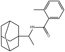 N-[1-(1-adamantyl)ethyl]-2-methylbenzamide Struktur