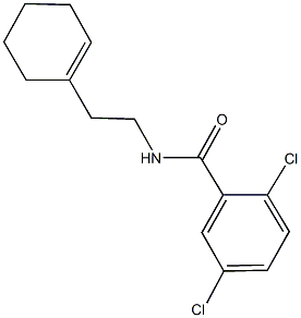 2,5-dichloro-N-[2-(1-cyclohexen-1-yl)ethyl]benzamide,438456-92-9,结构式