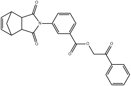 2-oxo-2-phenylethyl 3-(3,5-dioxo-4-azatricyclo[5.2.1.0~2,6~]dec-8-en-4-yl)benzoate|