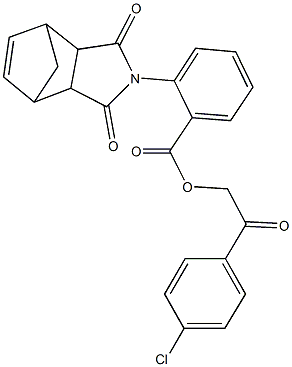 438462-04-5 2-(4-chlorophenyl)-2-oxoethyl 2-(3,5-dioxo-4-azatricyclo[5.2.1.0~2,6~]dec-8-en-4-yl)benzoate