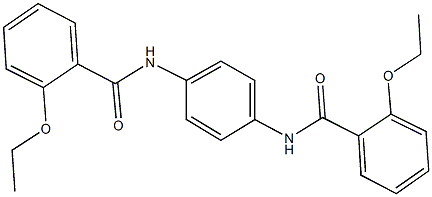 2-ethoxy-N-{4-[(2-ethoxybenzoyl)amino]phenyl}benzamide 结构式