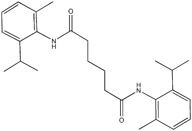 N~1~,N~6~-bis(2-isopropyl-6-methylphenyl)hexanediamide Struktur