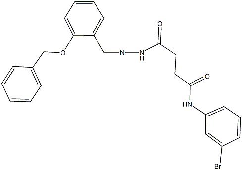 4-{2-[2-(benzyloxy)benzylidene]hydrazino}-N-(3-bromophenyl)-4-oxobutanamide|