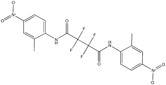 2,2,3,3-tetrafluoro-N~1~,N~4~-bis{4-nitro-2-methylphenyl}succinamide Structure