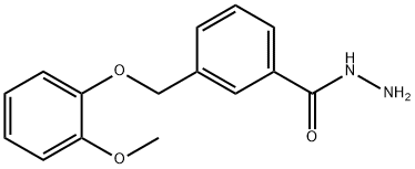 3-[(2-methoxyphenoxy)methyl]benzohydrazide 结构式