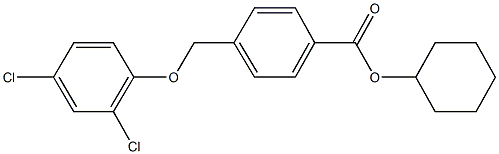 cyclohexyl 4-[(2,4-dichlorophenoxy)methyl]benzoate Structure