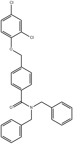 N,N-dibenzyl-4-[(2,4-dichlorophenoxy)methyl]benzamide Structure