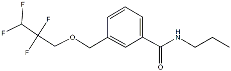 N-propyl-3-[(2,2,3,3-tetrafluoropropoxy)methyl]benzamide Structure