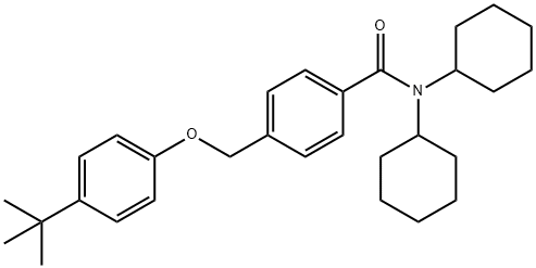 4-[(4-tert-butylphenoxy)methyl]-N,N-dicyclohexylbenzamide,438464-84-7,结构式