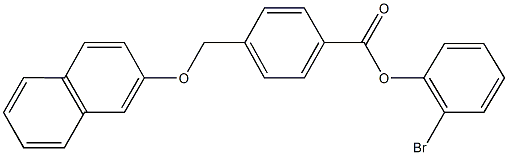 2-bromophenyl 4-[(2-naphthyloxy)methyl]benzoate,438464-87-0,结构式