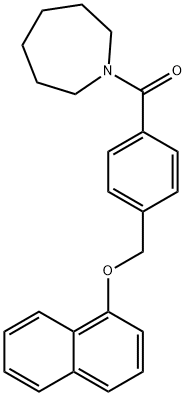 4-(1-azepanylcarbonyl)benzyl 1-naphthyl ether,438465-04-4,结构式