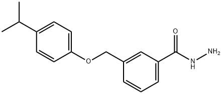 3-((4-异丙基苯氧基)甲基)苯甲酰肼 结构式