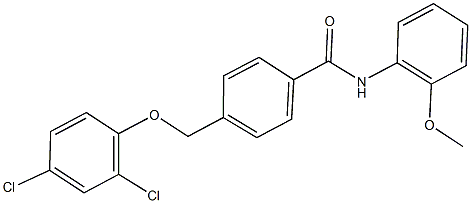 4-[(2,4-dichlorophenoxy)methyl]-N-(2-methoxyphenyl)benzamide Structure