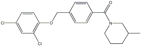 2,4-dichlorophenyl 4-[(3-methyl-1-piperidinyl)carbonyl]benzyl ether Structure