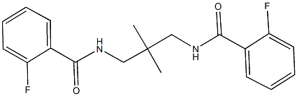 438465-62-4 2-fluoro-N-{3-[(2-fluorobenzoyl)amino]-2,2-dimethylpropyl}benzamide