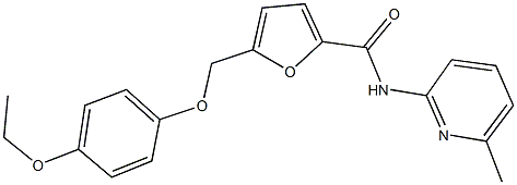 5-[(4-ethoxyphenoxy)methyl]-N-(6-methyl-2-pyridinyl)-2-furamide Struktur