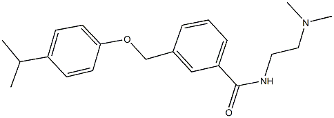 N-[2-(dimethylamino)ethyl]-3-[(4-isopropylphenoxy)methyl]benzamide Struktur