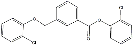 2-chlorophenyl 3-[(2-chlorophenoxy)methyl]benzoate 结构式