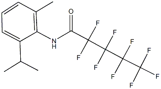 2,2,3,3,4,4,5,5,5-nonafluoro-N-(2-isopropyl-6-methylphenyl)pentanamide 结构式