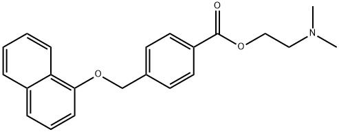 2-(dimethylamino)ethyl 4-[(1-naphthyloxy)methyl]benzoate 结构式