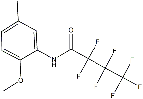 2,2,3,3,4,4,4-heptafluoro-N-(2-methoxy-5-methylphenyl)butanamide,438466-61-6,结构式