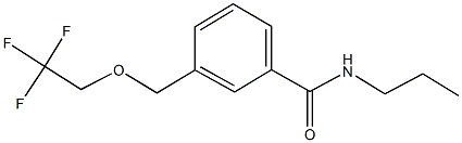 N-propyl-3-[(2,2,2-trifluoroethoxy)methyl]benzamide 结构式