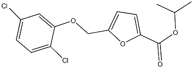 isopropyl 5-[(2,5-dichlorophenoxy)methyl]-2-furoate Struktur