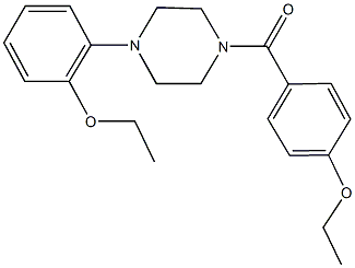 1-(4-ethoxybenzoyl)-4-(2-ethoxyphenyl)piperazine 结构式