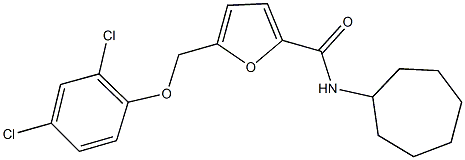 438467-32-4 N-cycloheptyl-5-[(2,4-dichlorophenoxy)methyl]-2-furamide