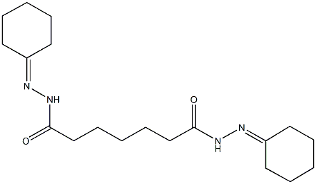 N'~1~,N'~7~-dicyclohexylideneheptanedihydrazide Structure