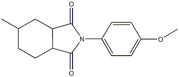 2-(4-methoxyphenyl)-5-methylhexahydro-1H-isoindole-1,3(2H)-dione 结构式