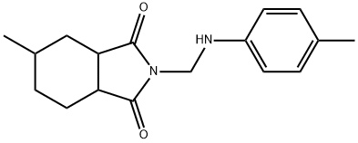 5-methyl-2-(4-toluidinomethyl)hexahydro-1H-isoindole-1,3(2H)-dione,438469-92-2,结构式