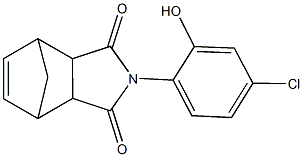 4-(4-chloro-2-hydroxyphenyl)-4-azatricyclo[5.2.1.0~2,6~]dec-8-ene-3,5-dione Struktur