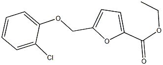 ethyl 5-[(2-chlorophenoxy)methyl]-2-furoate Struktur