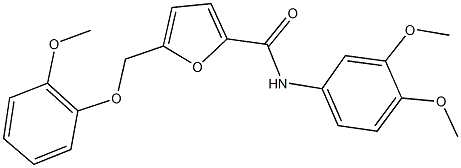 438471-45-5 N-(3,4-dimethoxyphenyl)-5-[(2-methoxyphenoxy)methyl]-2-furamide