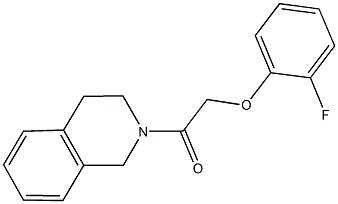 2-[(2-fluorophenoxy)acetyl]-1,2,3,4-tetrahydroisoquinoline Structure