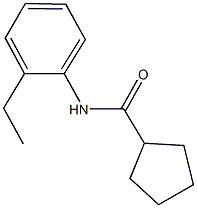 N-(2-ethylphenyl)cyclopentanecarboxamide Structure