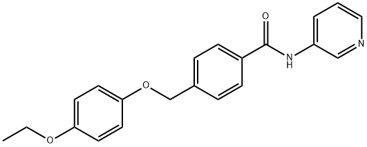 4-[(4-ethoxyphenoxy)methyl]-N-(3-pyridinyl)benzamide 结构式