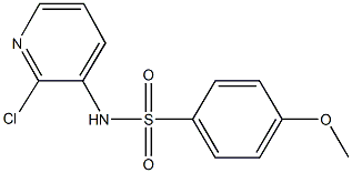 N-(2-chloro-3-pyridinyl)-4-methoxybenzenesulfonamide Struktur