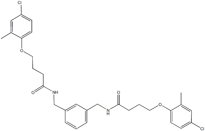 4-(4-chloro-2-methylphenoxy)-N-[3-({[4-(4-chloro-2-methylphenoxy)butanoyl]amino}methyl)benzyl]butanamide|