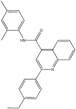 N-(2,4-dimethylphenyl)-2-(4-ethylphenyl)quinoline-4-carboxamide Struktur