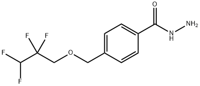 4-((2,2,3,3-四氟丙氧基)甲基)苯甲酰肼,438473-25-7,结构式