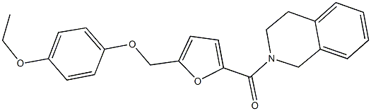 2-{5-[(4-ethoxyphenoxy)methyl]-2-furoyl}-1,2,3,4-tetrahydroisoquinoline Structure
