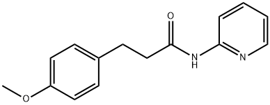 3-(4-methoxyphenyl)-N-(2-pyridinyl)propanamide 化学構造式