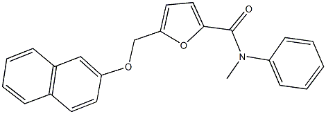N-methyl-5-[(2-naphthyloxy)methyl]-N-phenyl-2-furamide,438473-99-5,结构式