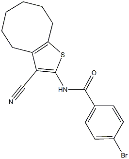 4-bromo-N-(3-cyano-4,5,6,7,8,9-hexahydrocycloocta[b]thien-2-yl)benzamide|