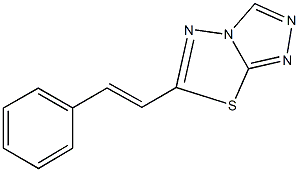 6-(2-phenylvinyl)[1,2,4]triazolo[3,4-b][1,3,4]thiadiazole Struktur