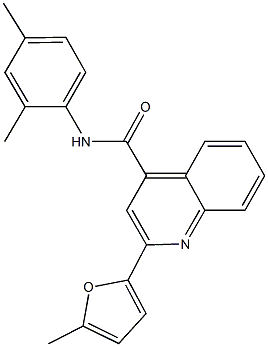 N-(2,4-dimethylphenyl)-2-(5-methyl-2-furyl)-4-quinolinecarboxamide,438474-82-9,结构式