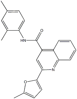 N-(2,4-dimethylphenyl)-2-(5-methyl-2-furyl)-4-quinolinecarboxamide Struktur